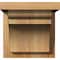 Ekena Millwork Yorktown Rough Sawn Corbel w/Backplate, Western Red Cedar, 8"W x 8"D x 8"H COR08X08X08YOR01RWR - alternate 2